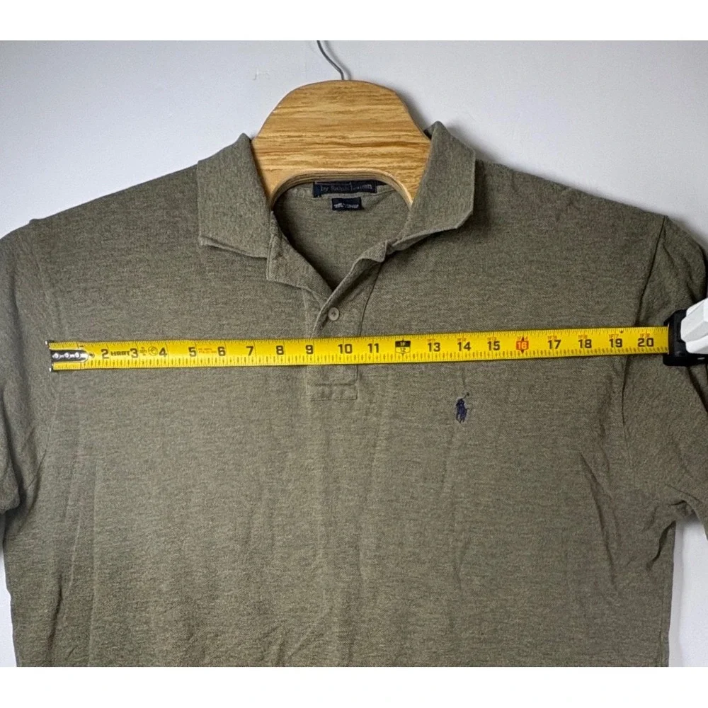 Polo Ralph Lauren Men's Olive Heather Polo Sz XL 100% Cotton Golf Rugby